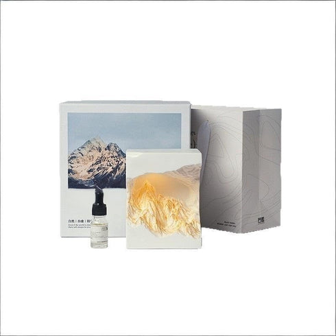 liaSore Aromatherapy Gift Set with Mountain Night Light, Essential Oil Fragrance Decor Lamp