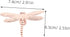 4pcs Set, OSALADI Pink Dragonfly Cabinet Knobs Vintage Zinc Alloy Dresser Drawer Handles for Cupboards, Wardrobes