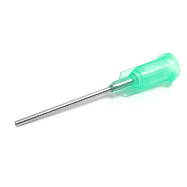 18 Gauge 1 Inch Blunt Tip Dispensing Needle with Luer Lock, Precision Applicator (Green, 50 Pcs)