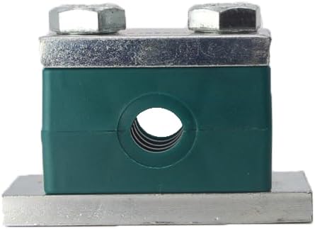 1 1/2'' Heavy Series Pipe Clamp, Polypropylene with 316 Stainless Steel Hardware for Weld Mounting