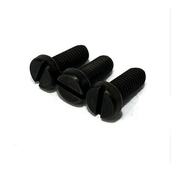QuarkMRO Black 304 Stainless Steel Slotted Cheese Head Screws M1.6 M2 M2.5 M3