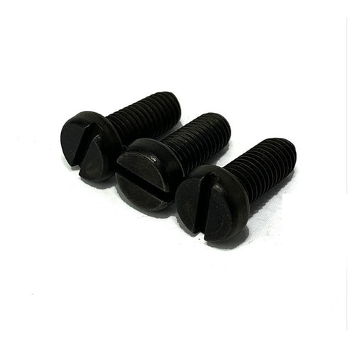 QuarkMRO Black 304 Stainless Steel Slotted Cheese Head Screws M1.6 M2 M2.5 M3