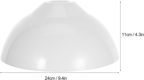 White Plastic Lamp Shade Dome Cover PP Material Replacement Pendant Ceiling Lampshade for Torchiere Floor Lamp Light