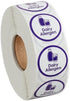 Kube with a K 1000 Stickers/Roll Dairy Allergen Permanent 1 Inch Label Sticker