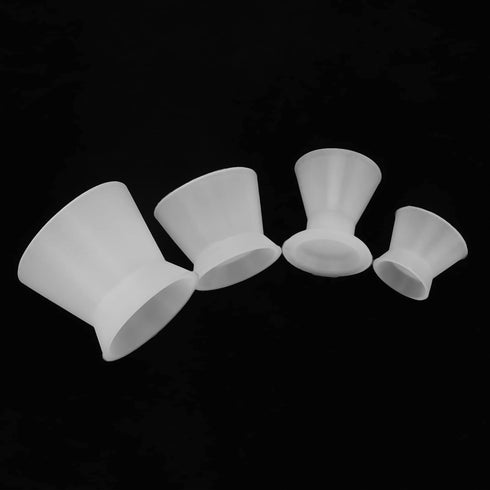 4pcs Silicone Dental Laboratory Mixing Cup Set, Rubber Dental Materials Mixing Bowl, Self-Curing Mixing Cup