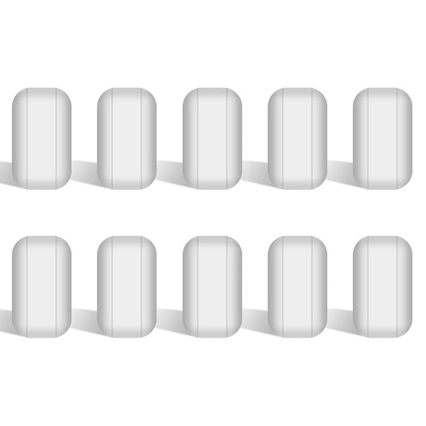 stonylab 10-Pack Stir Bar Set, 10 mm PTFE-Coated Magnetic Stirring Bars for Stirrers, 10 PK