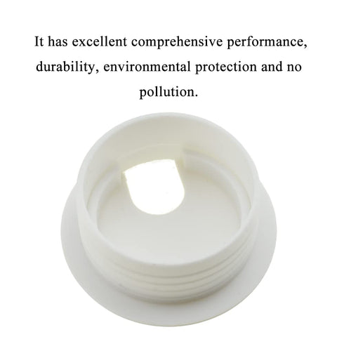HAHIYO 2Pcs 1.5Inch/38mm White ABS Plastic U-Shaped Desk Grommet, Wire Management Cord Hole Cover