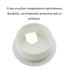 HAHIYO 2Pcs 1.5Inch/38mm White ABS Plastic U-Shaped Desk Grommet, Wire Management Cord Hole Cover