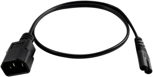Strhowill 2m C14 C7 (Figure-8) 10A 250V, (2M C14 C7 Short AC Power Cord, Plug to Socket, Compatible with Laptop