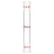 stonylab Glass Connecting Adapter, Borosilicate Glass 90mm for Two 14/20 Ground Outer Standard Taper Joints Lab Supply