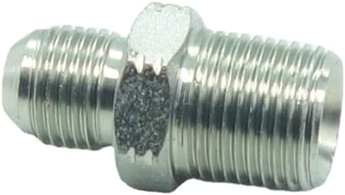1 Piece Pipe Adapter 3/8" Male 37° Flare JIC x 3/8" Male NPT Plated Steel Hydraulic Fitting