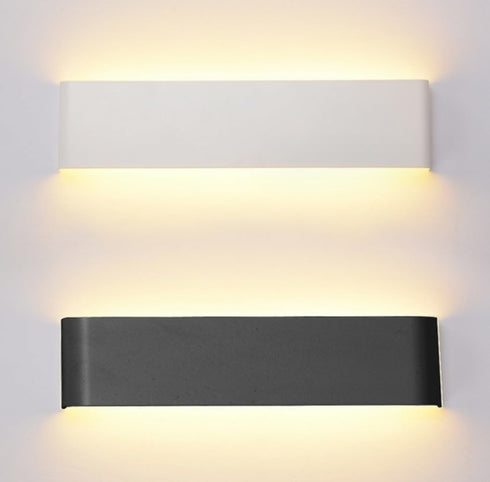 anso White,55cm(20W) Modern LED Wall Lamp Fixture Sconce Bedroom Bedside Living Hallway Background Cabinet Light (Warm