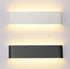 anso White,40cm(16W) Modern LED Wall Lamp Fixture Sconce Bedroom Bedside Living Hallway Background Cabinet Light (Warm