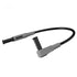 2pcs Right-Angle Banana Plug to Straight Security Banana Plug Test Lead Cable, Fully Insulated 4mm for MultiMeter,