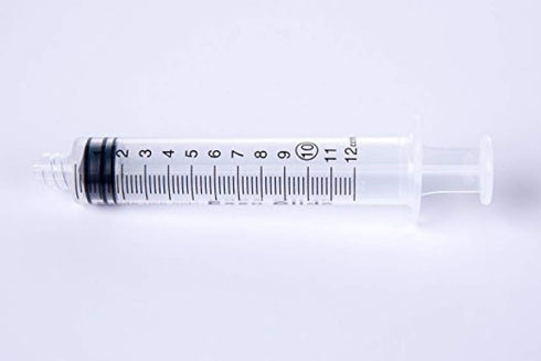 10ml Syringes Without Needle, 10cc Disposable Plastic Sterile Syringe with Luer Lock, Non-Sterile Oil Syringe, Glue Syringe, Epoxy Syringe, Ink Syringe, Lab Syringes (Pack of 12)