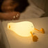 Generic 3 Dimmable Lying Flat Duck Night Light, Level LED Nursery Nightlight,Cute Lamps Silicone Light Up