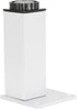 4Pcs 120mm Adjustable Square Cabinet Legs, Aluminum Alloy with Rotating Knob for Height Adjustment, for Cabinet Shelf