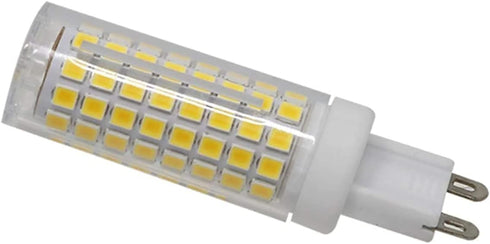 G9 LED Bulb 10W Dimmable, 110V, 100W Halogen Equivalent, 102 LED 2835, 4000K Natural White, Ceramic G9 Bi-Pin Base, 5