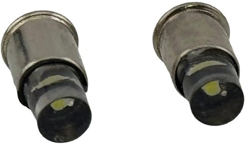 Rebaydo 2pcs T1 3/4 Bulb 6 32 6000K;) Midget Flanged Base Flat Top LED to Volts DC (Color:White