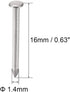 uxcell Small Tiny Hardware Nails, Carbon Steel 1.4X16mm for DIY Decorative Wooden Boxes, Silver Tone, 200pcs