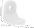 1set Lurrose Plastic Corner Connectors Shaped Brackets for Reinforcing Cabinets Chairs and Tv Stands for Use Includes