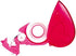 Handheld Compact Tape Dispenser HariMouse, Red