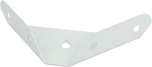 Aexit 99mmx60mmx18mm Metal Triangular Shelf Brackets & Supports Flange Corner Brace Angle Bracket Brackets White