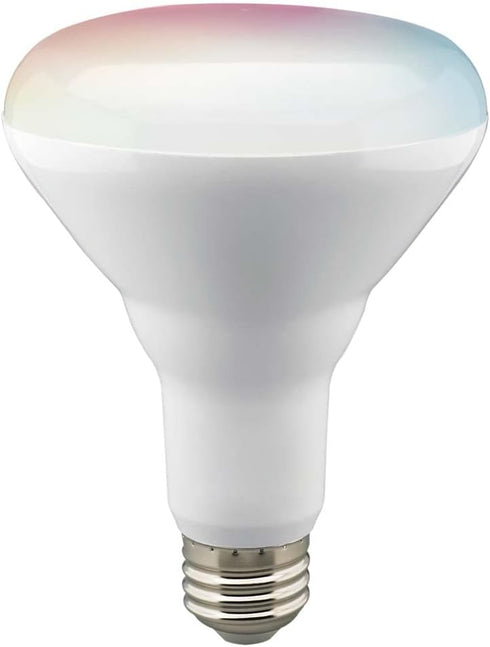 S11257 9.5W BR30 Bulb, 2700K-5000K, Satco Starfish WiFi Smart LED Light Tunable White and Color Changeable, Voice