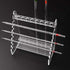 Pipette Rack, Organic Glass Trapezoid Pipette Supporting Holder 1.5cm Hole Diameter Pipette Rack for Experiment
