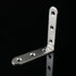 Generic 85mm 85mm 6-Piece Set L-Shaped Shelf Bracket Corner Shelf Angle Bracket Wall Mount * Stainless Steel Silver