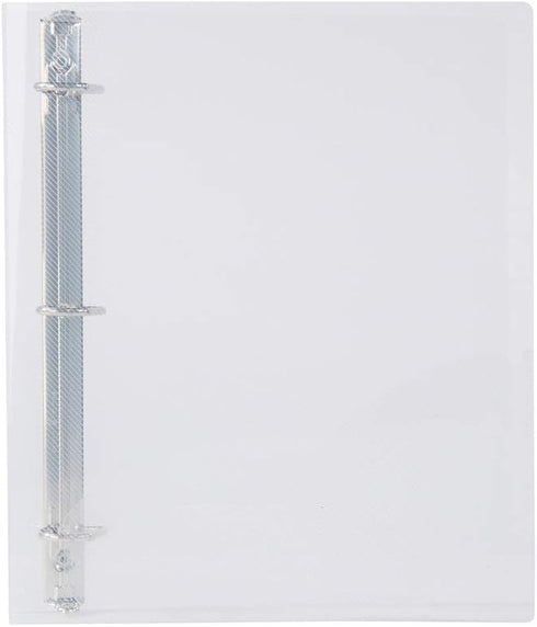 Filexec Products 1.5-Inch 3 Ring Binder, D Ring, Clear, Pack of 2 (50302-62233)