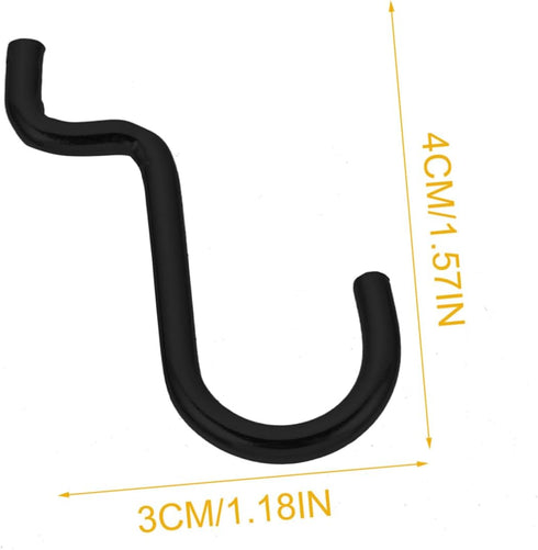 10 ABOOFAN Pcs Iron Pegboard Hooks Double Wire Design High Hardness Wear Resistant Tool Organizer Pegboard Accessories