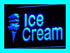 ADVPRO i113-b Open Ice-Cream Cafe Mini Bar NR Neon Light Signs