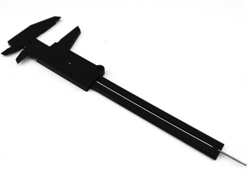 Honbay 4pcs Mini Double Scale Plastic Vernier Caliper Ruler Measuring Tool