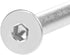uxcell M4x35mm Flat Head Machine Screws Inner Hex Screw 304 Stainless Steel Fasteners 40Pcs