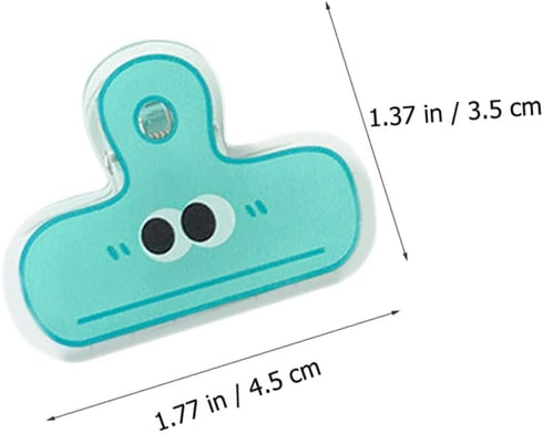 BESTOYARD Small Eye Clip, 8pcs, Cute Binder Folder Decorative Binder Food Sealing Clips, Creative Binder Clips