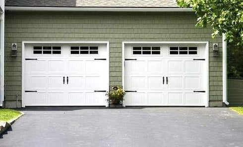 SANKINS Garage Door Magnetic Decorative Hardware, Faux Hinges Handle Kit for Curb Appeal, Black, Pack of 1