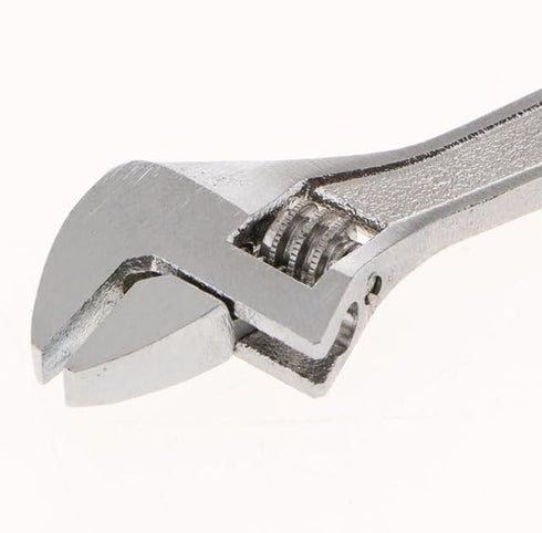 Silver Open End Wrench, Steel 2.5inch Adjustable Spanner for Repairing, Mini Hand Tools, Keychain Accessories
