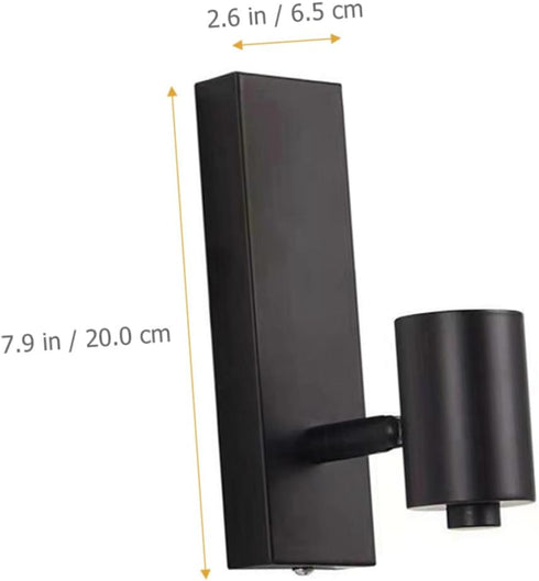 VALICLUD Retro Iron Wall Lamp Simple Wall Sconce Fixture for Living Bedroom Hallway Construction for Warm Ambient