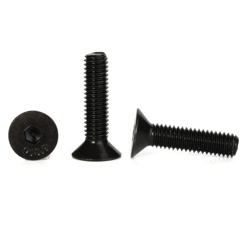 M8-1.25 x 60mm Flat Head Socket Cap Screws, 10 PCS Countersunk Bolts, Alloy Steel Grade 10.9, Fully Threaded, Allen