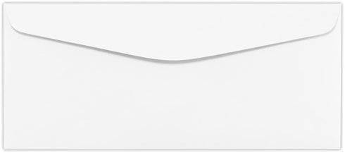 LUXPaper #10 Classic Linen Business Envelopes | Commercial Flap | 4 1/8" x 9 1/2" | Avon Brilliant White