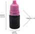 Snadulor 60pcs 5ml empty black plastic squeezable dropper bottle with protective cap,eye drop bottle(White Cap) by Skydume