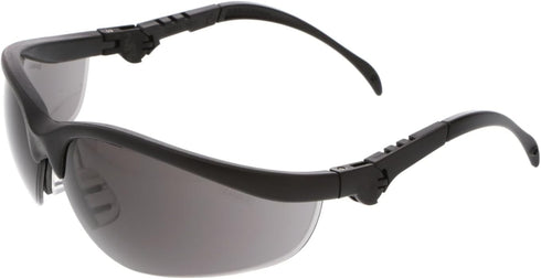 MCR Safety KD312 Glasses with Gray Lenses, UV Protection, Scratch Resistant Coating, 1 Pair