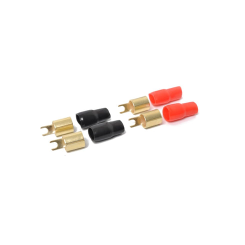 3 Pairs Wire Connector, 0 Gauge Spade Connector Crimp Barrier Spades, 0/1 to 0 Gauge Offset Terminals, Electric Wire
