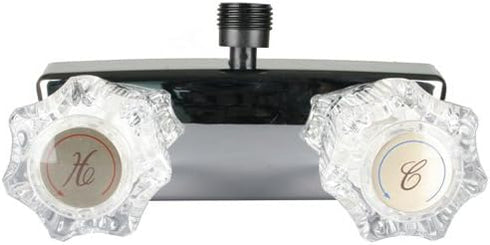 RV/Mobile Home Shower Faucet with Top Threaded Diverter, Chrome