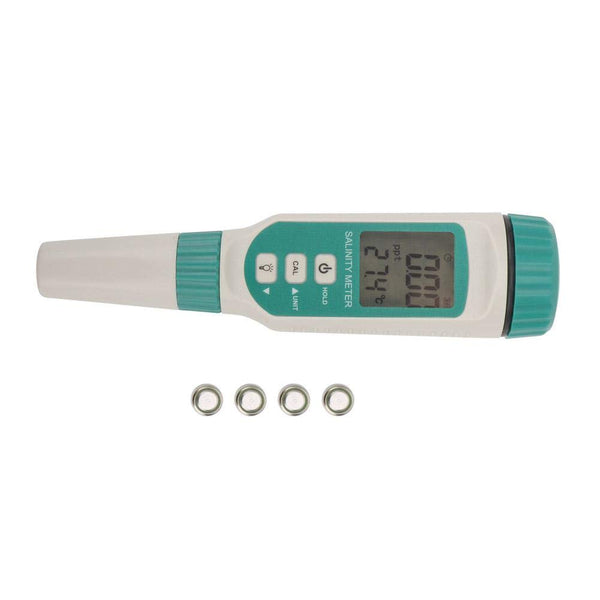 Digital Salinity Tester with Smart Sensor AR8012 Portable Salinity Meter for Water Source Monitoring