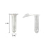 Centrifuge Tubes 200 Pack 2ml Polypropylene Clear Graduated Mirco Test Tubes with Snap Cap for Sample Storage Container No-Leak
