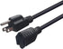 Short Power Extension Cord, 16AWG/13A, 3 Prong Male Plug to Female Socket, Heavy Duty Cable (6FT/1.8M)