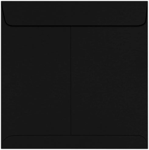 LUXPaper Square Invitation Envelopes | Peel & Press | 8 1/2" x 8 1/2" | Midnight Black | 80lb. Text | 50 Qty
