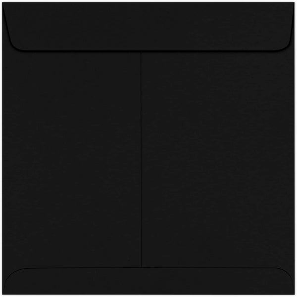 LUXPaper Square Invitation Envelopes | Peel & Press | 8 1/2" x 8 1/2" | Midnight Black | 80lb. Text | 50 Qty